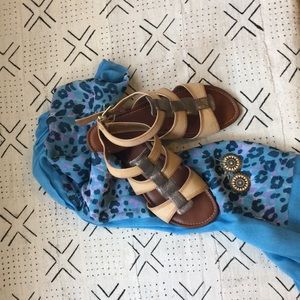 🔆🌿Leather Tan Sandals